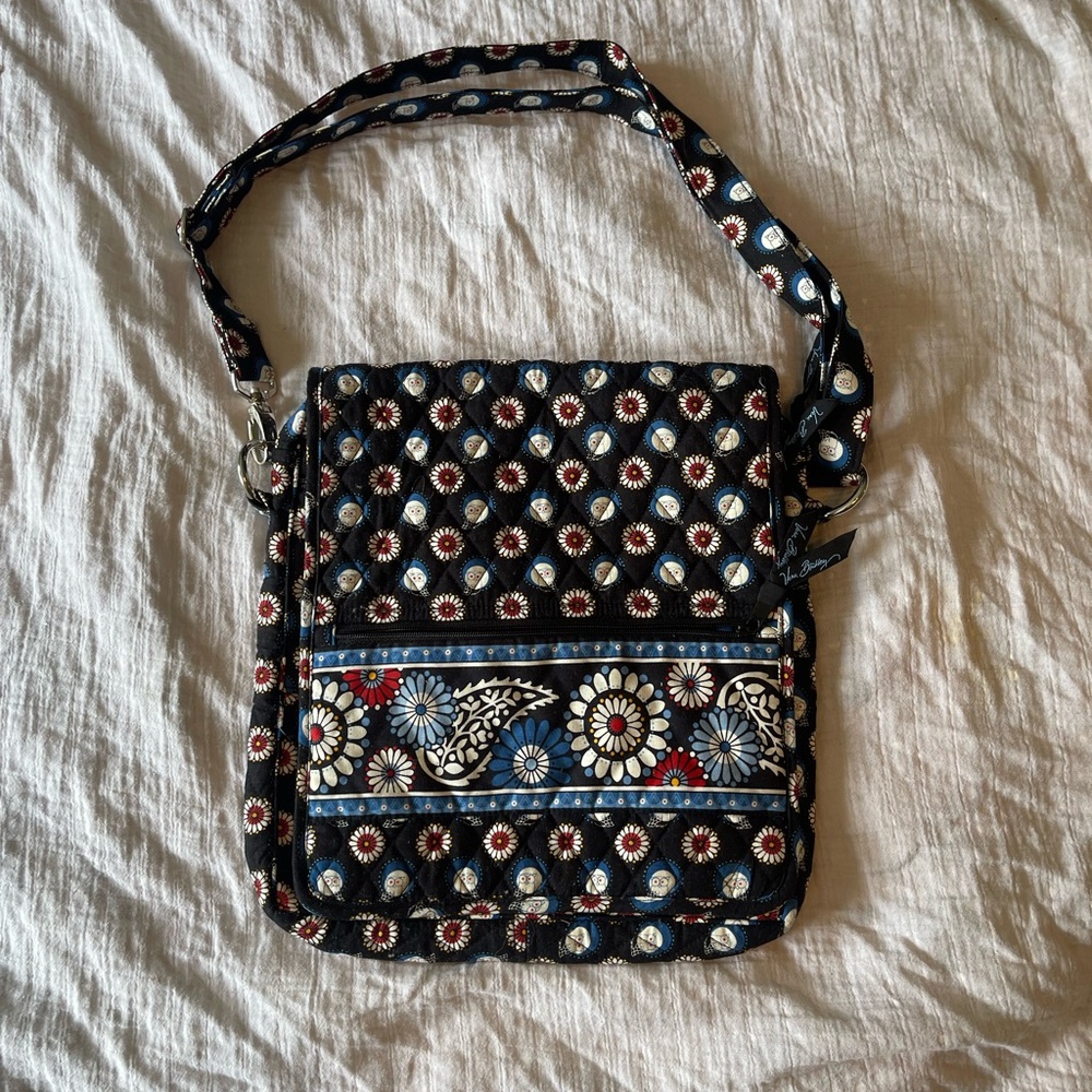 Floral Patterned Vera Bradly Crossbody Book Bag